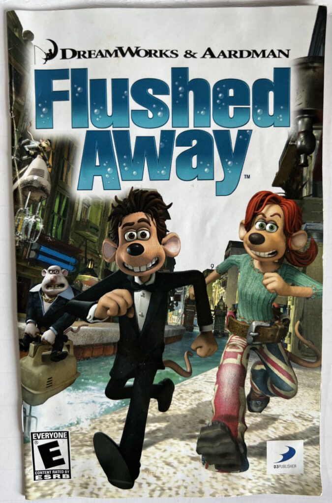 Flushed Away for Playstation 2 Manual Cover