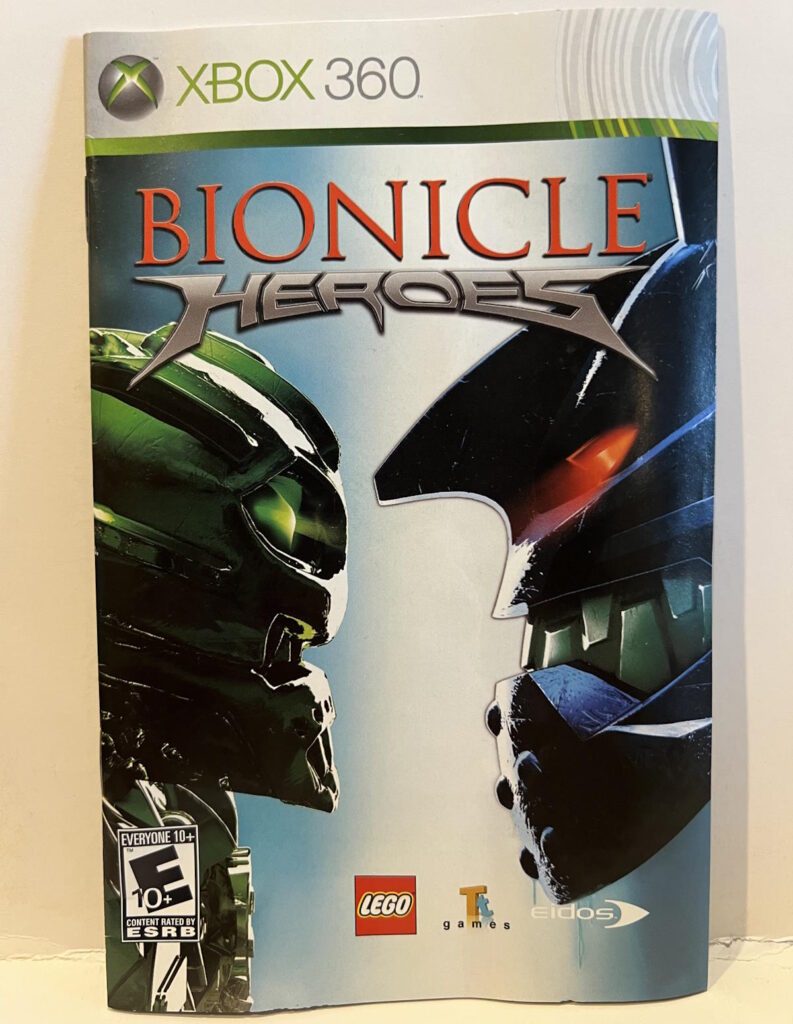 Bionicle Heroes Xbox 360 Manual Cover - Front